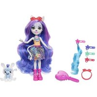 MATTEL HNV28 Enchantimals Deluxe Hair-Puppe Zemirah Zebra mit Freundefigur von Mattel