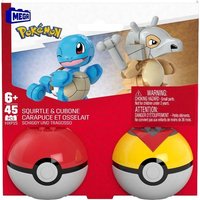 MEGA Pokémon 2er Pokéball Set - Schiggy und Tragosso von Mattel