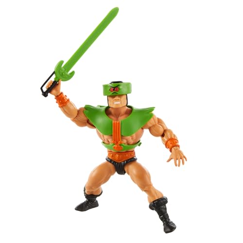 Masters of the Universe Origins Actionfigur, Tri-Klops-Sammelfigur, 3-äugiger MOTU-Bösewicht, 16 bewegliche Gelenke, 14 cm mit Zubehör, HYD33 von Mattel