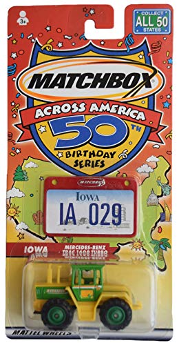 Matchbox Across America 50th Birthday Series Iowa Mercedes-Benz Trac 1600 Turbo (Farm Tractor) von Mattel