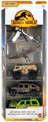 Matchbox Jurassic World 5er Pack Dominion (Land 'N Air Team) von Mattel