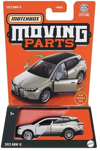 Matchbox Moving Parts 2023 BMW iX, Hellbraun, Maßstab 1:64, Druckguss von Mattel