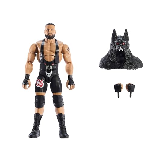 Mattel WWE Elite Actionfigur und Zubehör, Serie #114, ca. 15 cm große Sammelfigur Bron Breakker mit 25 Bewegungspunkten und austauschbaren Händen, JCH95 von Mattel