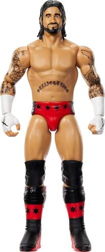 Mattel WWE cm Punk Actionfigur, Hauptkampf-Serie #154, ca. 15 cm große Sammelfigur mit 10 Bewegungspunkten und lebensechtem Aussehen, JCV44, [Mehrfarbig] von Mattel