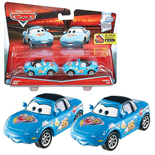 Auswahl Doppelpack | Disney Cars | Fahrzeug Modelle | Die Cast 1:55, Typ:Dinoco Mia & Tia Daydream von Mattel