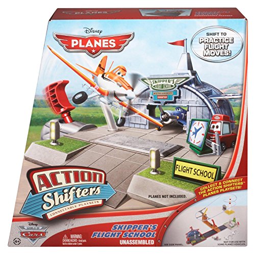 Mattel BFM39 - Disney Planes Spielset zum Verbinden Skippers Flugschule von Disney