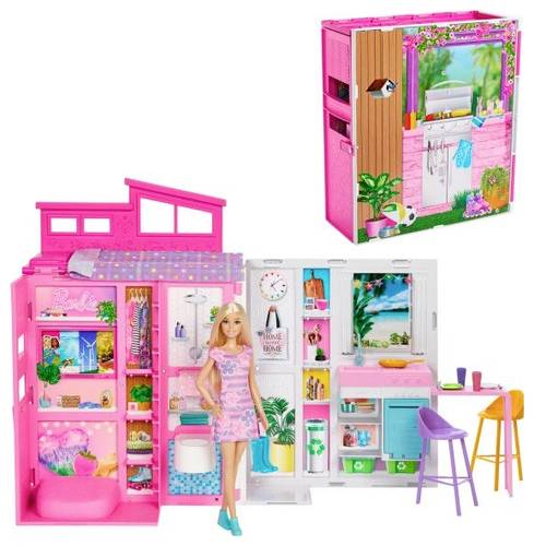 Mattel Barbie Getaway House Doll and Playset HRJ77 von Mattel