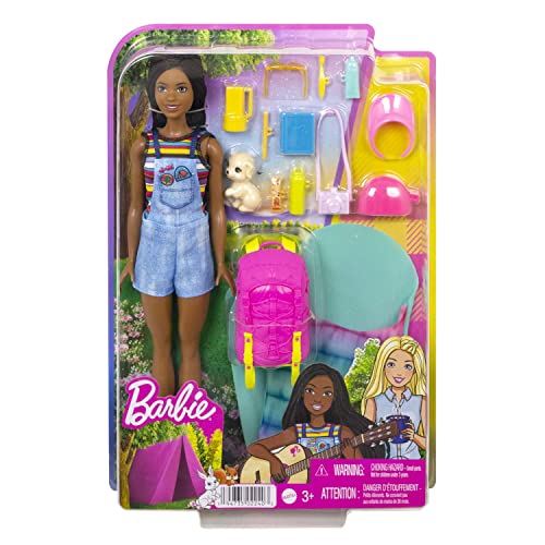 Mattel Barbie ''It Takes Two! Camping'' Spielset mit Brooklyn Puppe, Hündchen und Acc HDF74 von Mattel