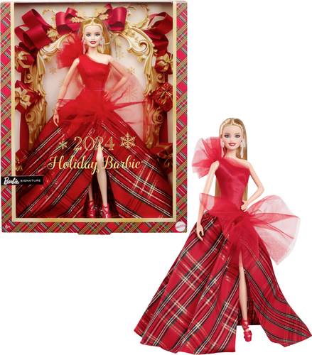 Mattel Barbie Signature Holiday Puppe blond HRM61 von Mattel