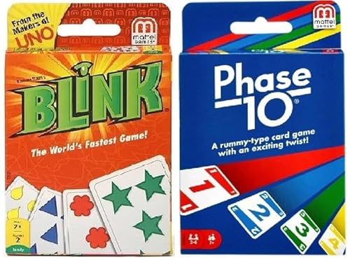 Mattel Blink und Phase 10 Kartenspiel, Combo 2 Stück Mattel Blink und Phase 10 Kartenspiel, Combo 2 Stück von Mattel