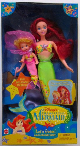 Mattel - DISNEY - The Little Mermaid : LET'S SWIM Ariel & Merbaby von Mattel