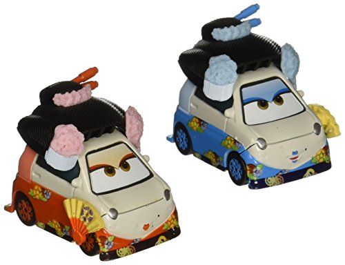 Mattel DKV60 – Fahrzeuge Cars 2 Pack ōkuni & Shigeko von Disney