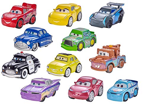 Mattel Disney Cars FBG74 - Fahrzeug 3 Mini Racers Blindpack, sortiert von Mattel