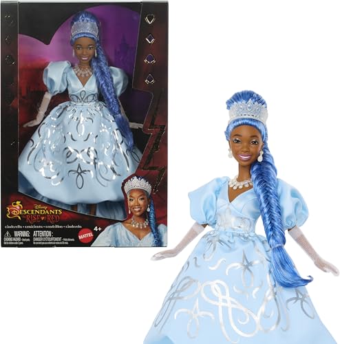 Mattel Disney Descendants 4: The Rise of Red - Cinderella Fashion Doll with Movie Inspired Royal Gown & Accessories von Mattel