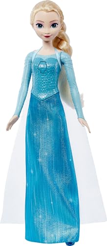 Mattel Disney Frozen Toys, singende Elsa-Puppe in charakteristischer Kleidung, singt "Let It Go" aus dem Disney-Film Frozen, für Kinder von Mattel