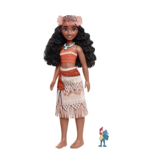 Disney Mattel Princess Toys, Moana Fashion Doll with HEI HEI Figure and Accessories, Inspired by The Movie, HLW36 von Disney