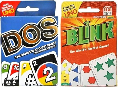 Mattel Dos and Blink Kartenspiel Combo 2er Pack von Mattel