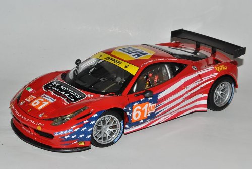 Mattel Ferrari 458 Italia Rot LM Le Mans 2012 AF Corse GT2 Racing 1/18 Elite Modell Auto von Mattel