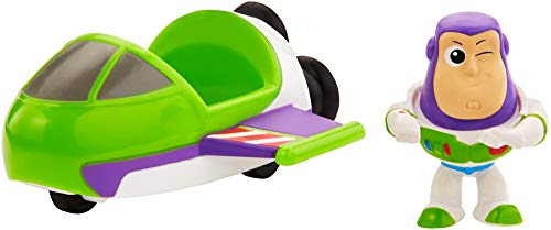 Toy Story Mattel GCY63 - Disney Pixar Toy Story 4 Minis Buzz Lightyear und Raumschiff, Sammelfiguren mit Fahrzeug, Spielzeug ab 3 Jahre Mehrfarbig von Toy Story