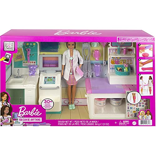 Mattel GTN61 Barbie ''Gute Besserung'' Krankenstation Spielset mit Puppe GTN60 von Mattel