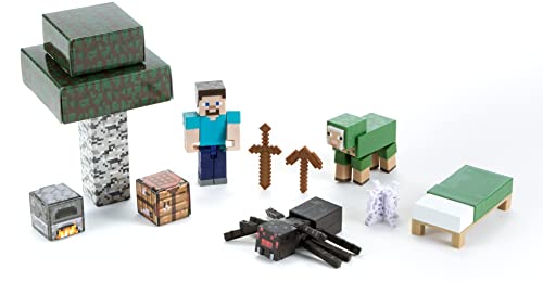 Mattel GYX22 Minecraft Storypack Noobs First Day Spielfigur von Mattel