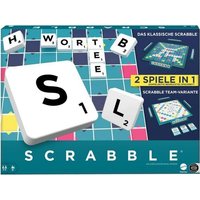 Scrabble Brettspiel, klassisches Familienwortspiel mit zwei Spielmöglichkeiten für 24 Spieler, deutsche Ausgabe Scrabble Brettspiel, klassisches Familienwortspiel mit zwei Spielmöglichkeiten für 24 Spieler, deutsche Ausgabe von Mattel GmbH