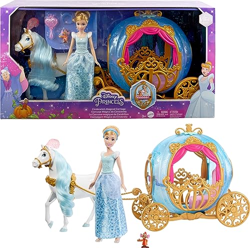 Mattel HLX35 - Disney Princess - Cinderellas magische Kutsche von Mattel