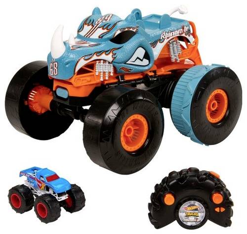 Mattel HPK27 HW R/C MT Transforming Rhinomite 1:12 RC Einsteiger Modellauto Elektro Monstertruck von Mattel