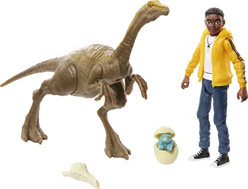 Mattel - Jurassic World Darious, Gallimimus, Bumpy Egg & Raptor von Mattel