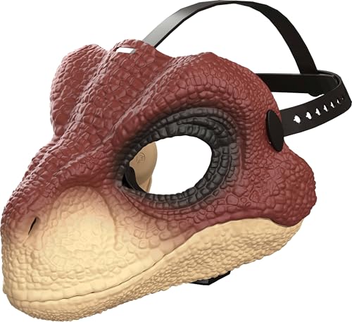 Mattel Jurassic World Rebirth Raptor Dinosaurier-Maske, Film-inspiriertes Kostüm, offener Kiefer, realistische Textur und Farbe, verstellbarer Riemen Mattel Jurassic World Rebirth Raptor Dinosaurier-Maske, Film-inspiriertes Kostüm, offener Kiefer, realistische Textur und Farbe, verstellbarer Riemen von Mattel