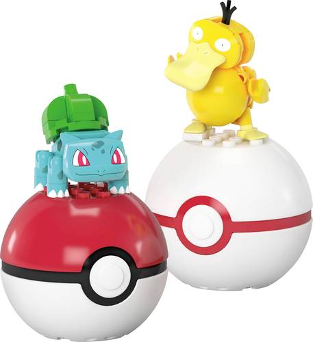 Mattel MEGA Pokémon POKÉ Ball Bulbasur/Psyduck Konstruktions-Set von Mattel