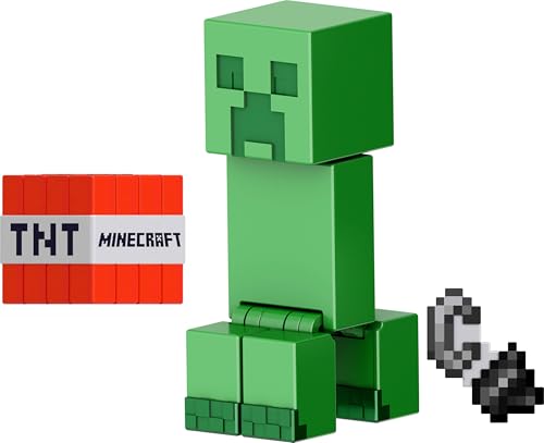 Mattel Minecraft Actionfiguren & Zubehör-Kollektion, 8,3 cm Maßstab mit Pixel-Design (Figuren können variieren) von Mattel