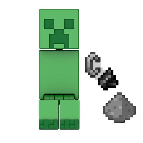 Mattel Minecraft Actionfiguren und Zubehörteile, maßstabsgetreu, ca. 8 cm groß mit pixeligem Design (Figuren können variieren) HTL80 von Mattel