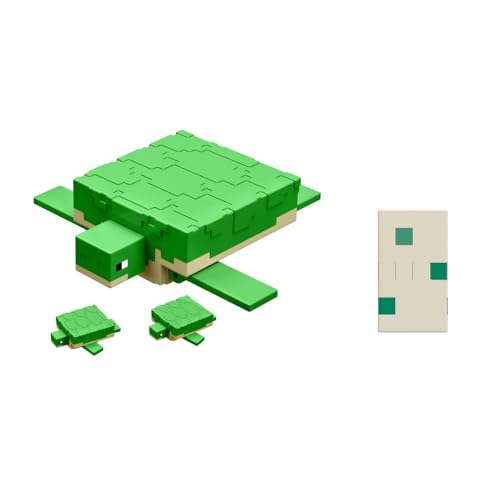 Mattel Minecraft Vanilla Actionfigur Schildkröte, 8,3 cm, für Kinder ab 6 Jahren von Mattel