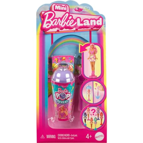 Mattel Mini BarbieLand Pop Reveal Micro Puppenkoffer 10 Stück von Mattel