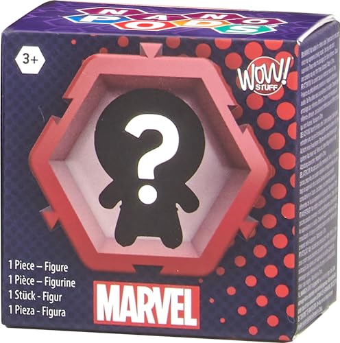 Mattel Nano-Pods-Spielfigur, zusammensteckbar, Marvel-Überraschungsspielzeug, Figur im Inneren befestigter Pod, Verbindung mit anderen PODS (Stile können variieren) von Mattel