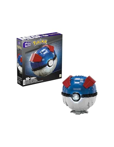 Mattel Pokémon Mega Construx Super Ball Riesen-Bausatz, 13 cm von Mattel