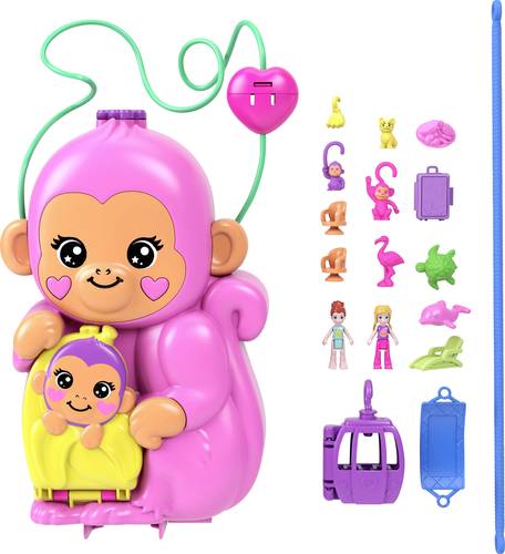 Mattel Polly Pocket Affenmama und Baby HWP04 von Mattel