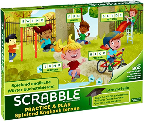 Mattel Spiele FTG51 Scrabble Practice und Play - Spielend Englisch lernen von Mattel Games