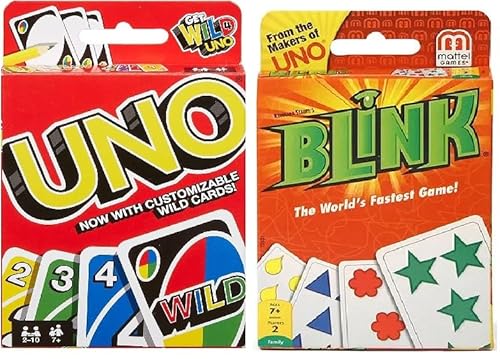 Mattel Uno und Blink Kartenspiel Combo 2er Pack von Mattel