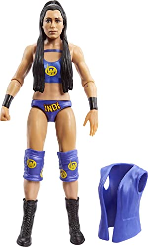 Mattel WWE Basic Actionfigur, Indi Hartwell, bewegliches 15,2 cm großes Sammlerstück für Kinder ab 6 Jahren von Mattel