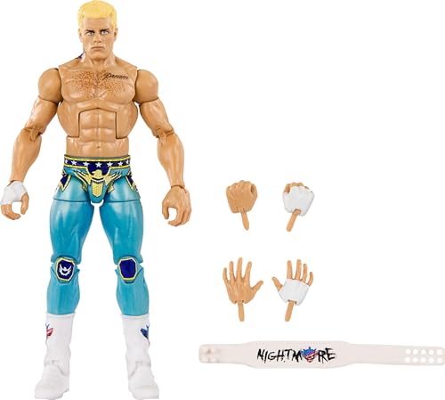 Mattel WWE Cody Rhodes Top Picks Elite Collection Actionfigur, Artikulation & lebensechte Details, austauschbares Zubehör, 15,2 cm von Mattel