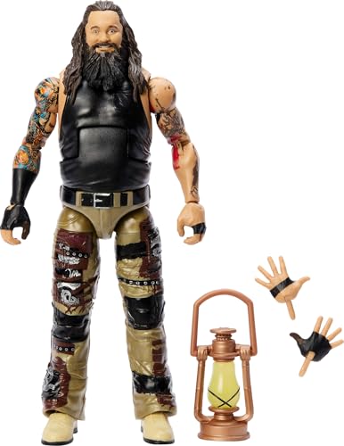 Mattel WWE Elite Actionfigur & Zubehör, 15,2 cm großes Sammlerstück Bray Wyatt mit 25 Artikulationspunkten, lebensechter Look & austauschbaren Händen von Mattel