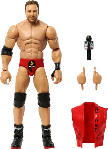 Mattel WWE Elite Actionfigur & Zubehör, 15,2 cm großes Sammlerstück LA Knight mit 25 Gelenkpunkten, lebensechter Look & austauschbaren Händen von Mattel