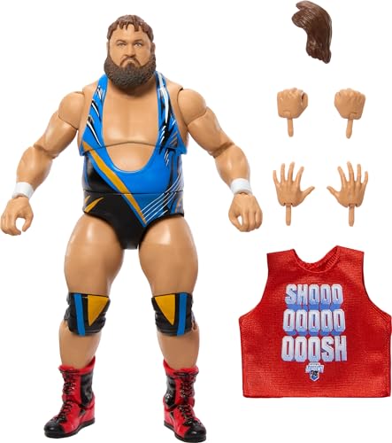 Mattel WWE Elite Actionfigur & Zubehör, Serie #107 Otis 15,2 cm Sammlerstück mit 25 Gelenkpunkten & austauschbaren Händen von Mattel