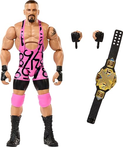 Mattel WWE Elite Actionfigur & Zubehör, Serie #104 Bron Breakker 15,2 cm Sammlerstück mit 25 Gelenkpunkten & austauschbaren Händen von Mattel