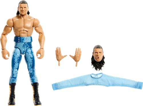 Mattel WWE Elite Actionfigur & Zubehör, Serie #110 Kit Wilson 15,2 cm Sammlerstück mit 25 Gelenkpunkten & austauschbaren Händen von Mattel