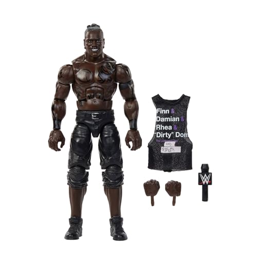 Mattel WWE Elite Actionfigur und Zubehör, Serie #115, ca. 15 cm große Sammelfigur R-Truth mit 25 Bewegungspunkten und austauschbaren Händen, JCJ01 von Mattel