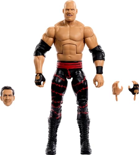 Mattel WWE Elite Collection Actionfigur, SummerSlam Kane Sammlerstück mit Zubehör & Schiedsrichter Build-A-Figure Parts von Mattel