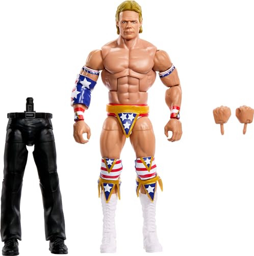 Mattel WWE Elite Collection Actionfigur SummerSlam Lex Luger mit Zubehör und Schiedsrichter Build-A-Figure Parts von Mattel